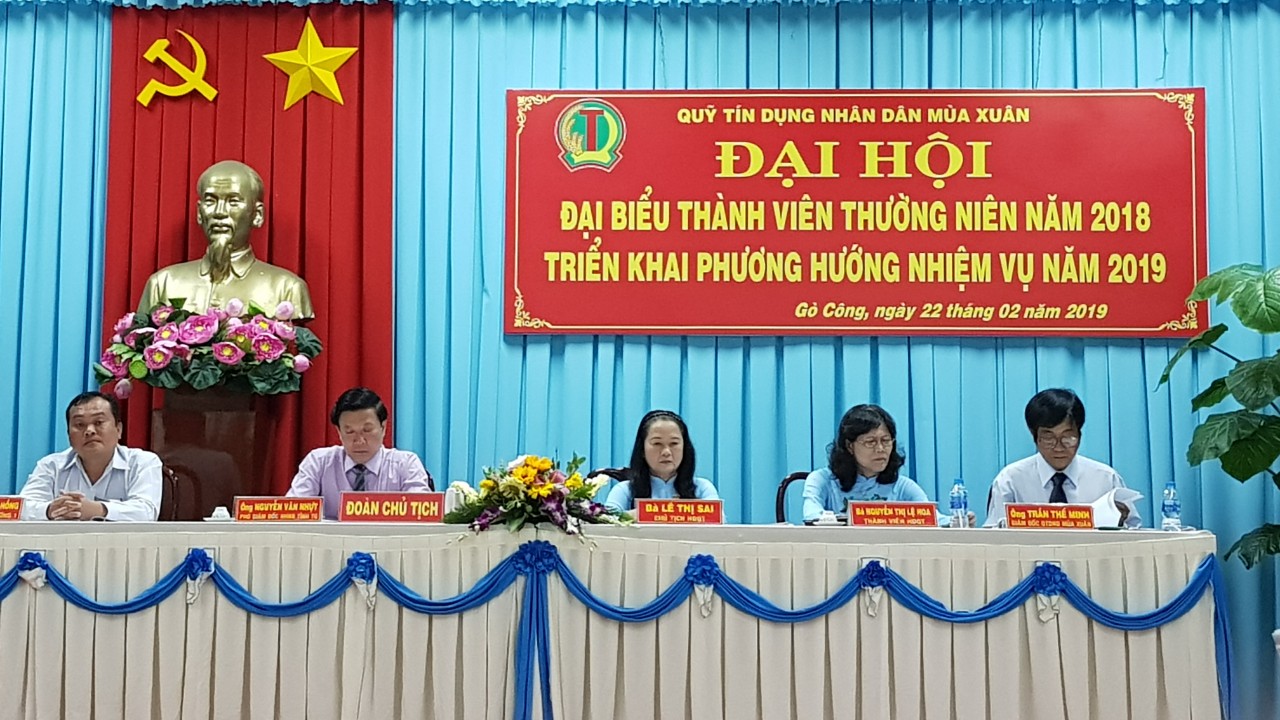 Đại hội đại biểu thành viên thường niên QTDND Mùa Xuân năm 2018